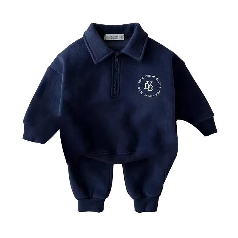 2 Pieces Set Baby Unisex Letters Polo Shirts And Solid Color Pants Wholesale 230111217