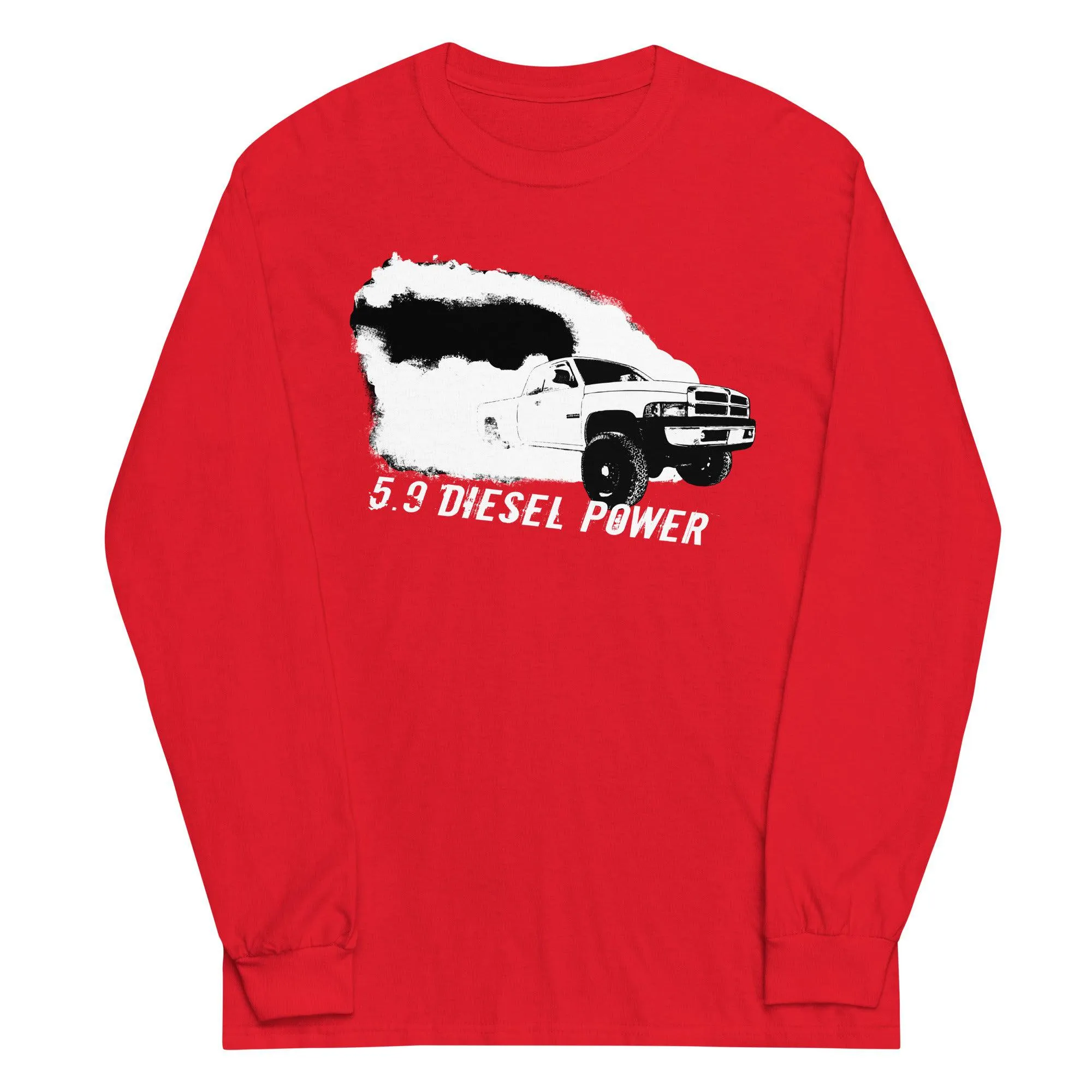 2nd Gen Diesel Truck Burnout Rolling Coal Long Sleeve T-Shirt