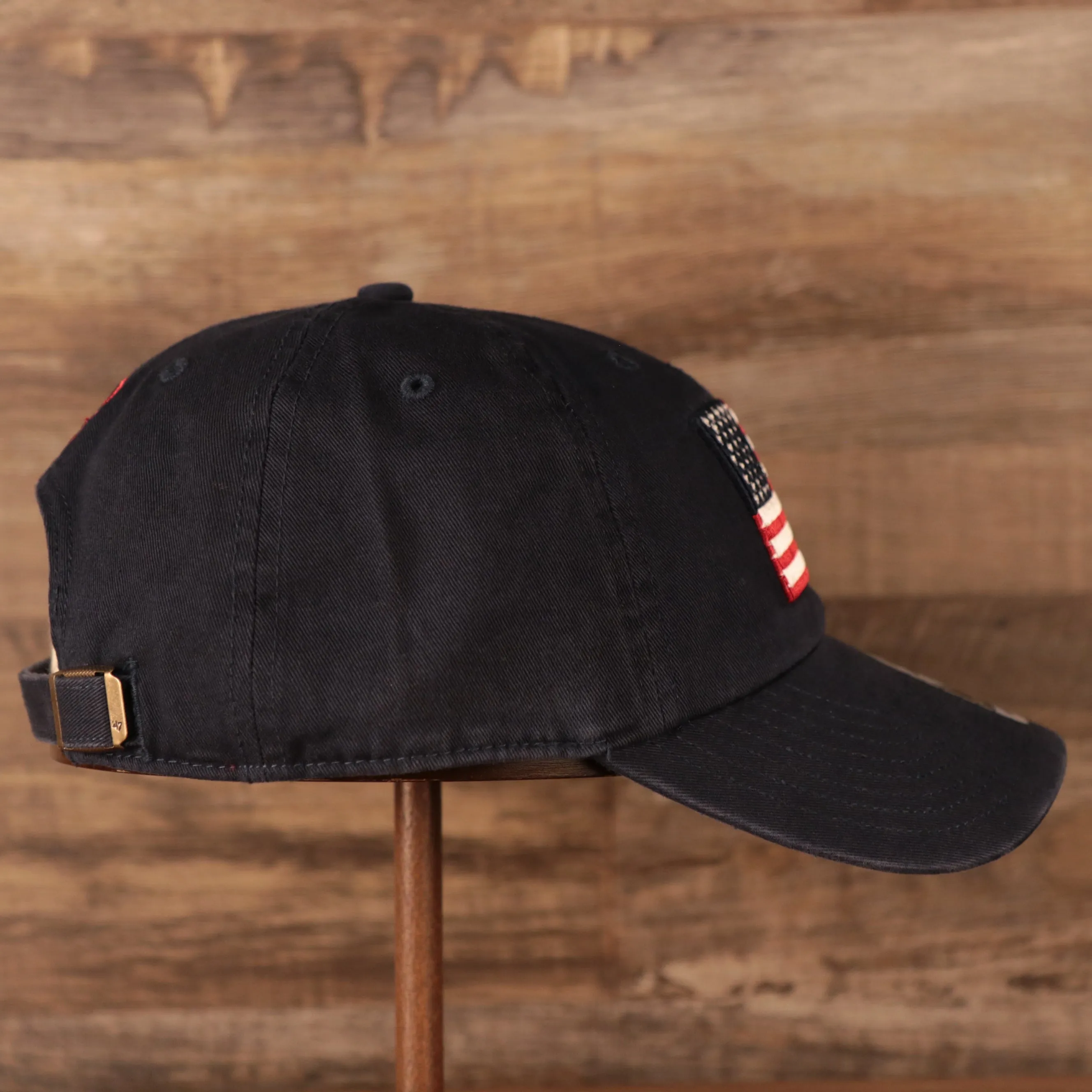 47 BRAND | OPERATION HAT TRICK | USA FLAG PATCH | COTTON | DAD HAT | NAVY | OSFM