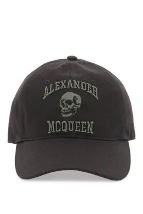 Alexander McQueen    Alexander Mcqueen Varsity Skull Baseball Cap