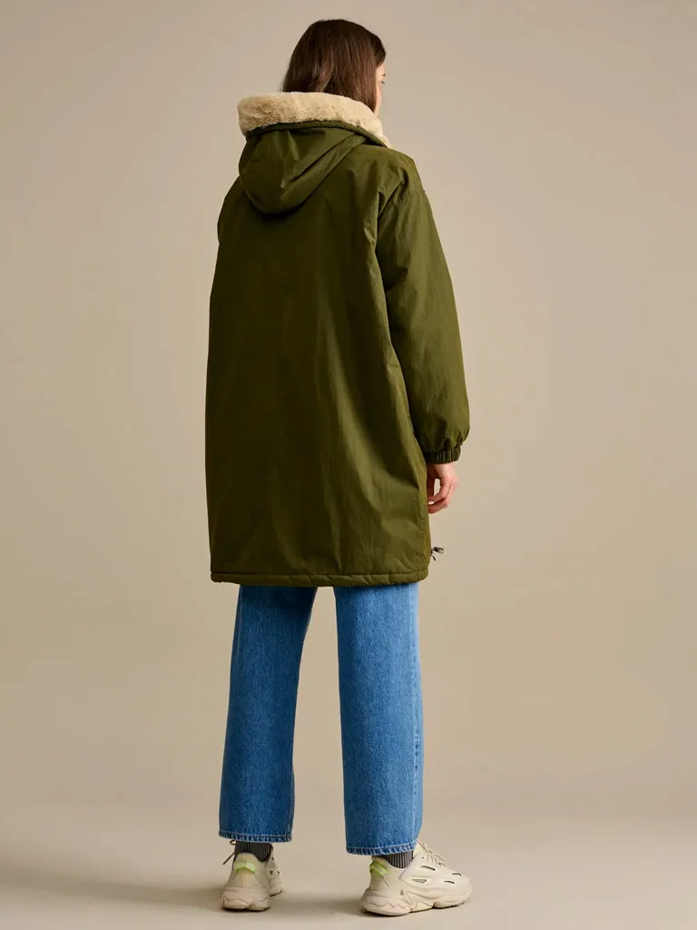 Bellerose Laos Classic Coat in Olive