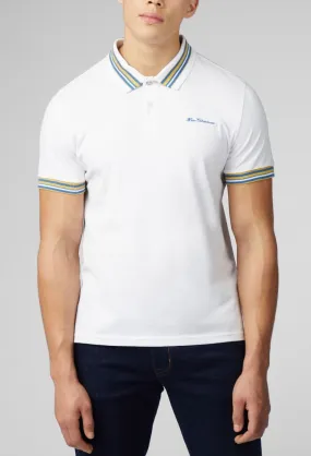 Ben Sherman House Collar Short Sleeve Polo Shirt White