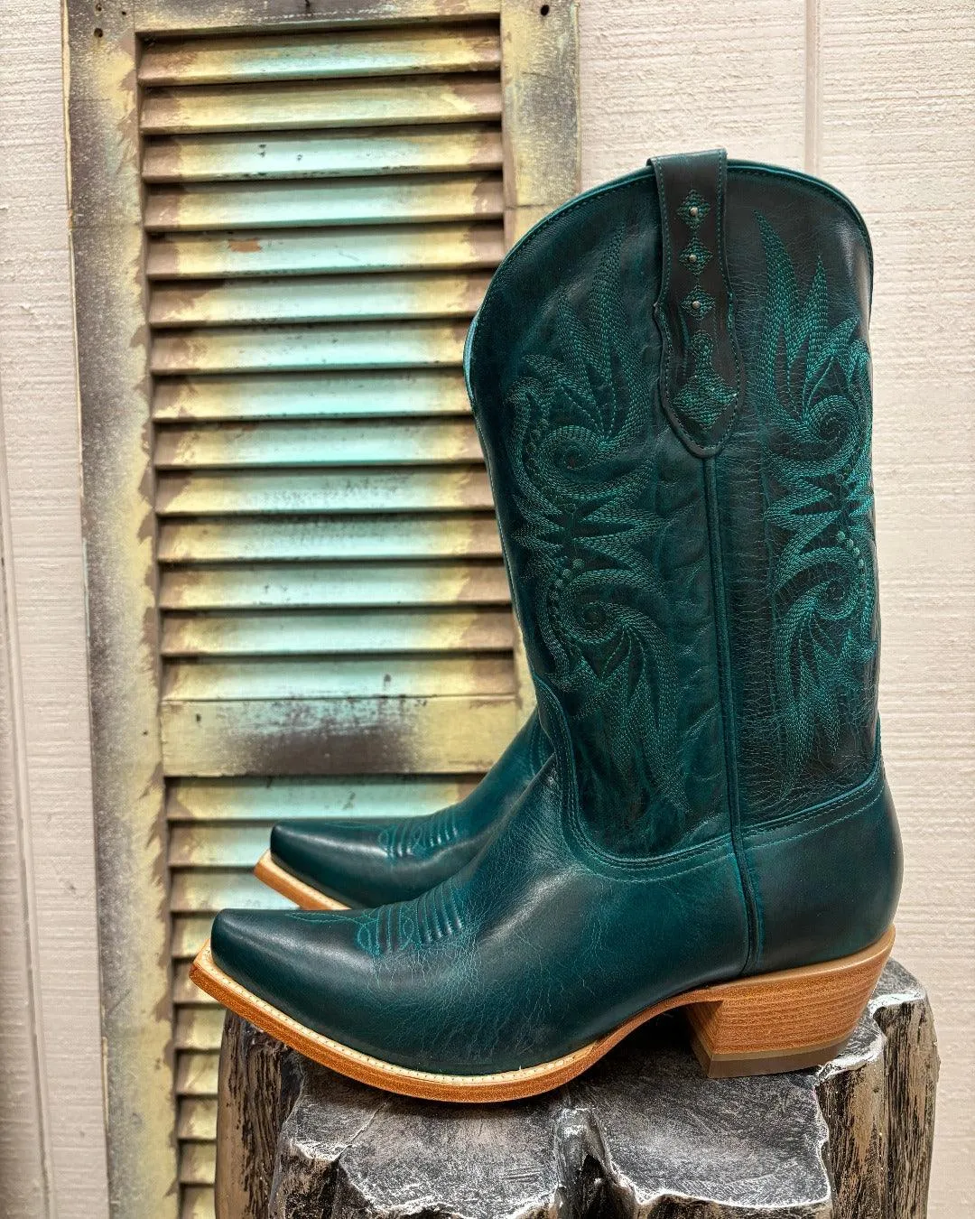 Black Star Women’s Paradise Laguna Blue Snip Toe Western Cowgirl Boots WBSN031