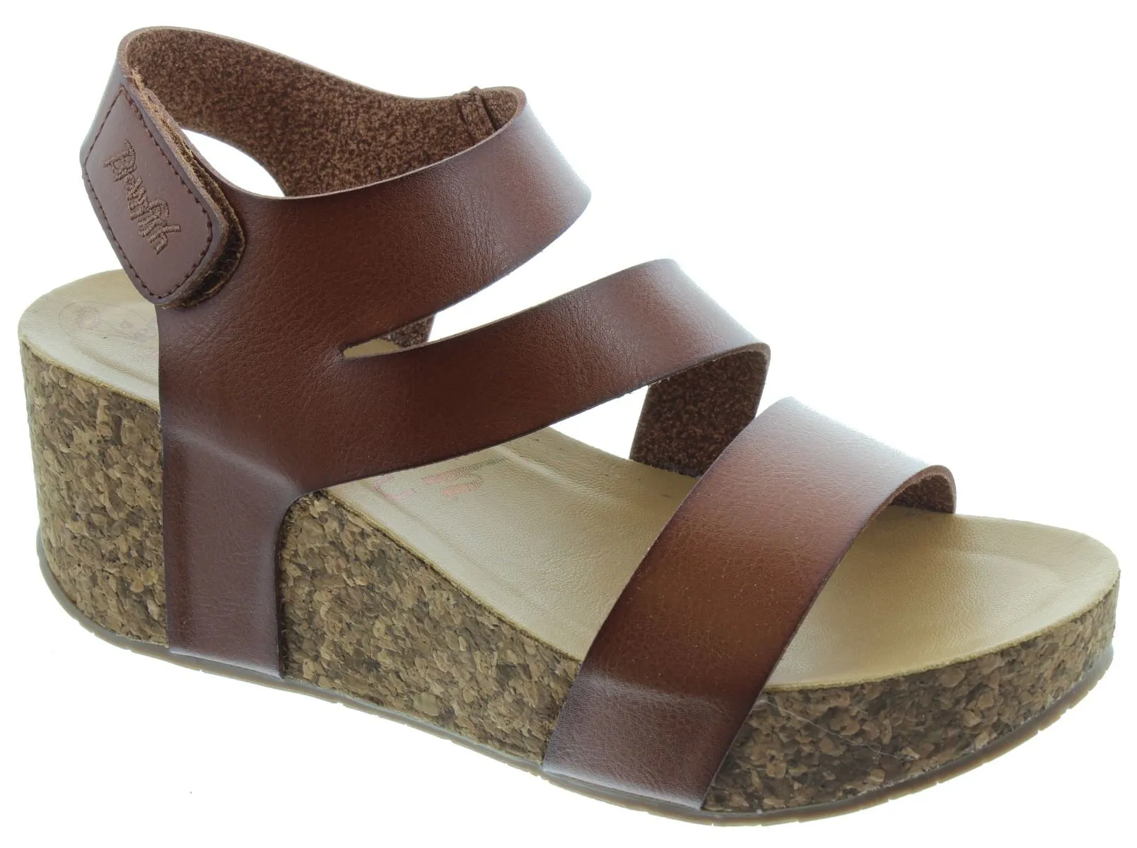 BLOWFISH Ladies Leelee Wedge Sandals In Tan