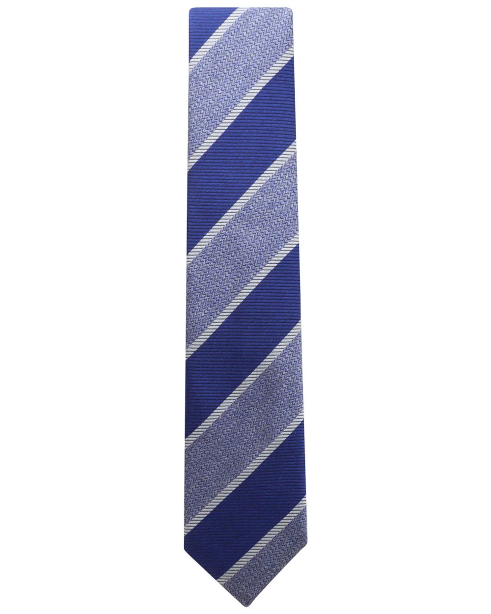 Bluette and Lead Striped Tie