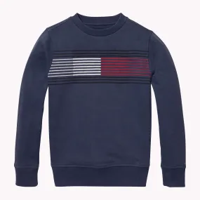 Boys 3-7 Essential Flag Long Sleeve Sweatshirt, Blue | Sweatshirts & Hoodies | Tommy Hilfiger