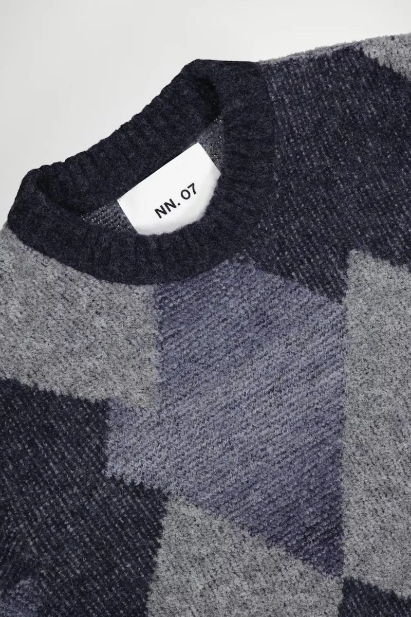 Brady 6531 Intarsia Sweatshirt (Grey Melange)