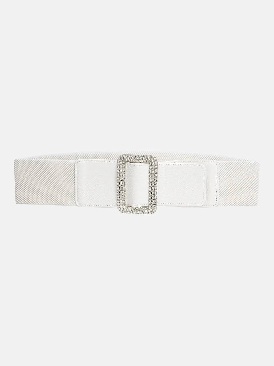 Broad Embellished Stretch Belt