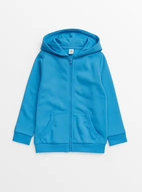 Buy Bright Blue Zip-Through Hoodie 5 years | Jumpers and hoodies | Tu