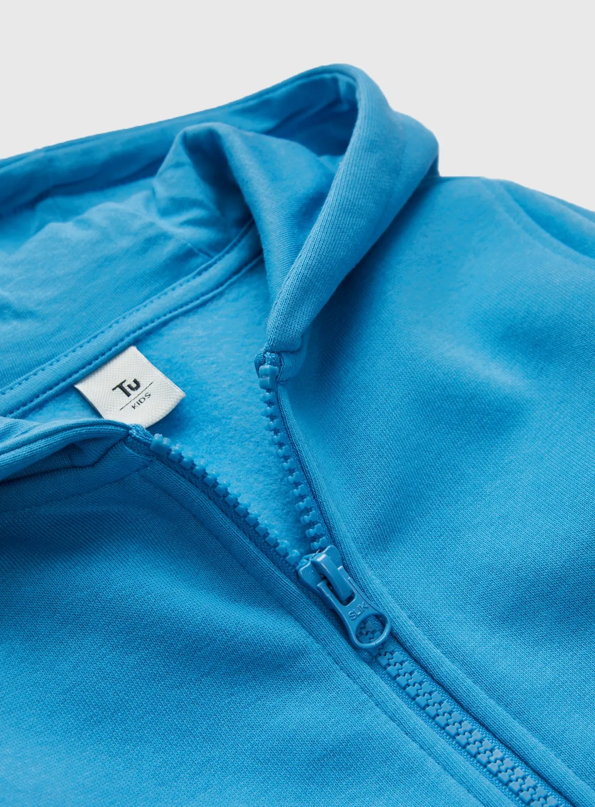 Buy Bright Blue Zip-Through Hoodie 5 years | Jumpers and hoodies | Tu