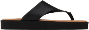 By Malene Birger Black Marisol Flat Sandals