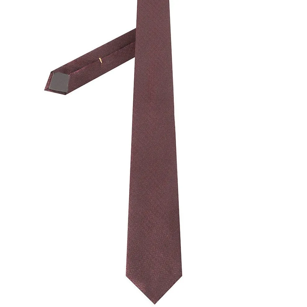 Canali Burgundy Silk Tie