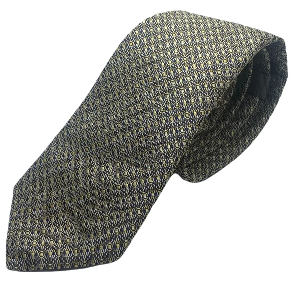 Canali Gold Silk Tie