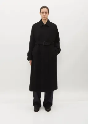 Cashmere Wool Mosser Soutien Collar Coat