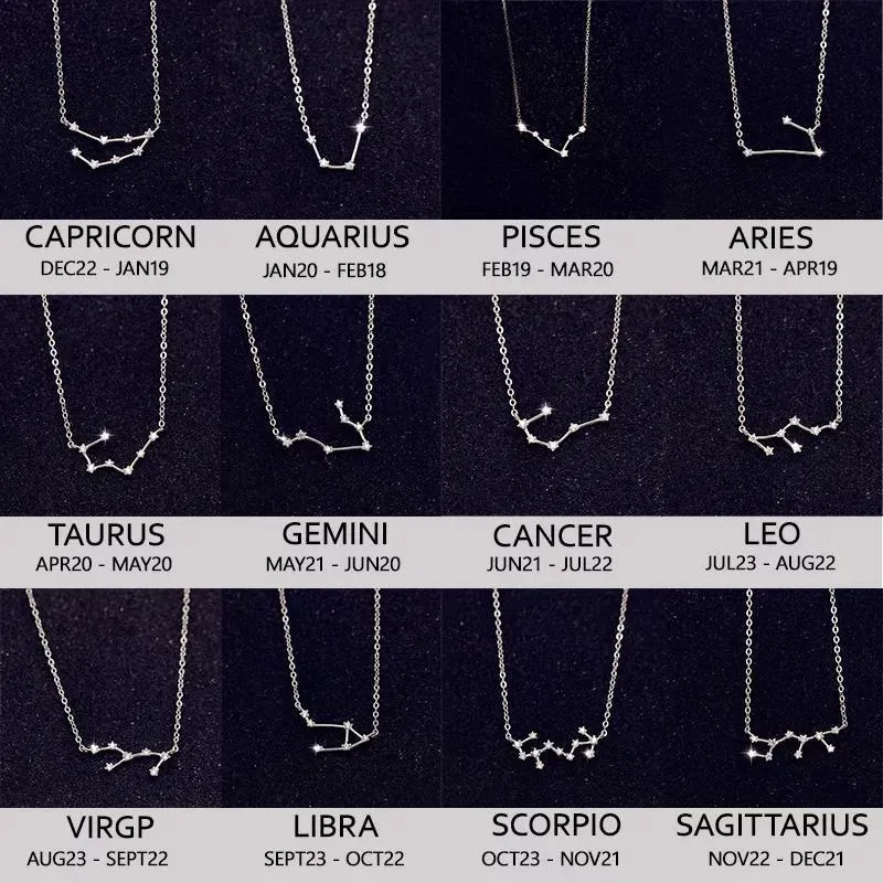 Constellation Zodiac Sign Necklace