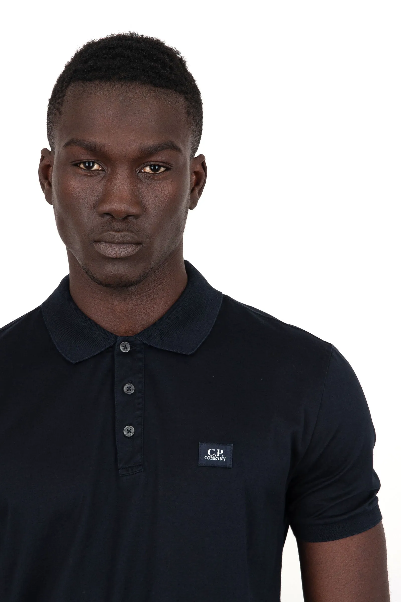 C.P. Company Polo 70-2 Cotone Jersey Blu Scuro