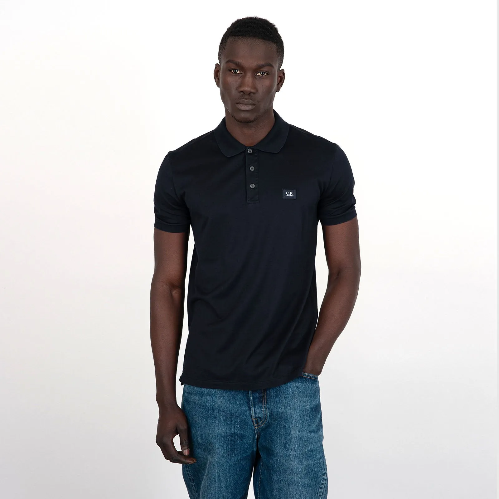 C.P. Company Polo 70-2 Cotone Jersey Blu Scuro