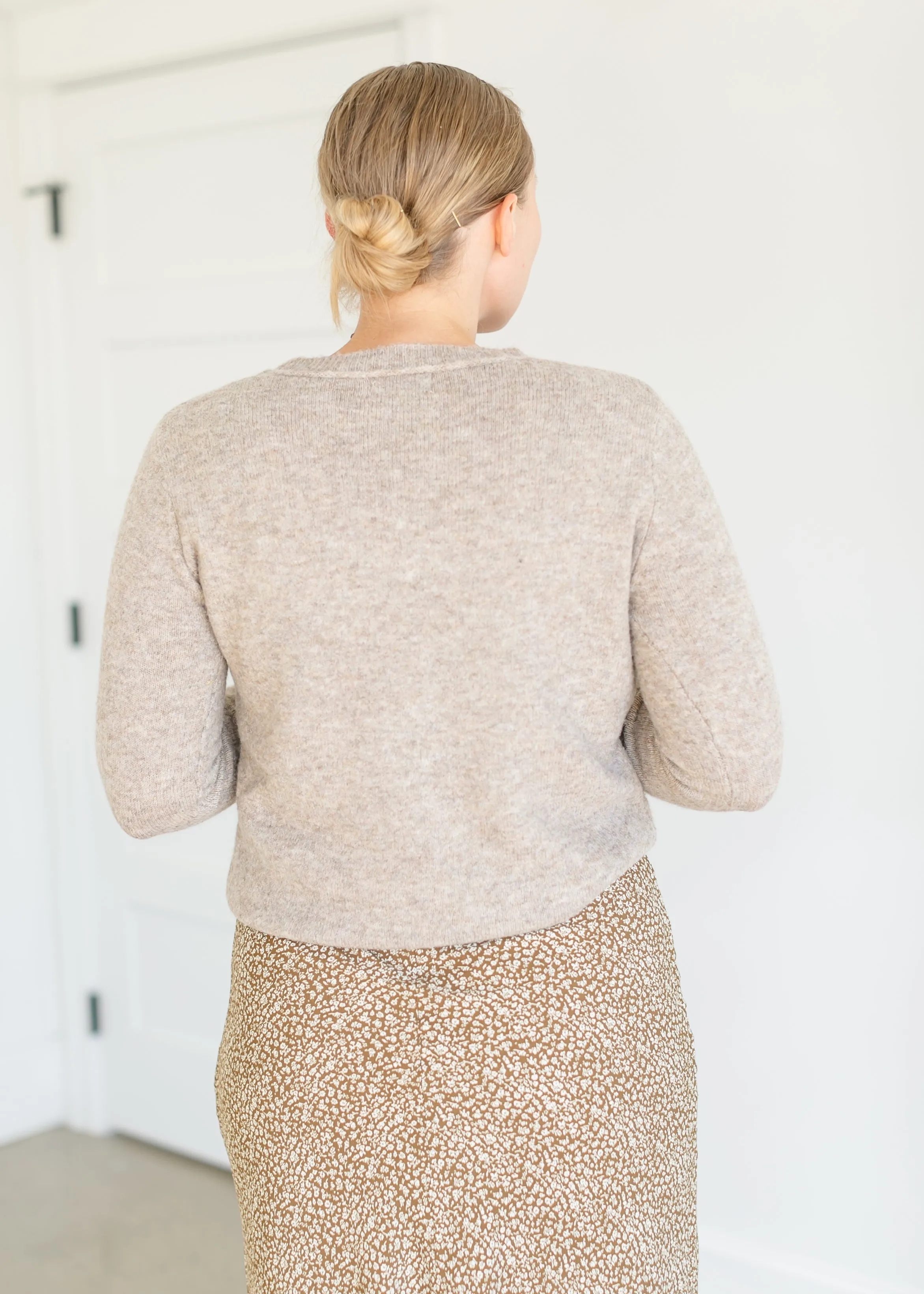 Crewneck Marled Knit Sweater - FINAL SALE