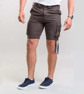 D555 Mens Grey Cargo Shorts (FLETCHER 1)