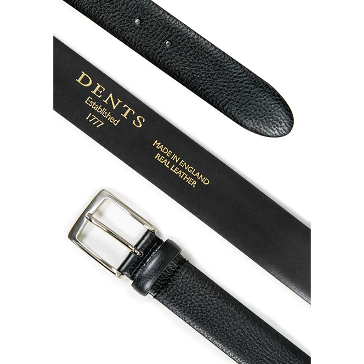 Dents Heritage Pebble Grain Leather Belt