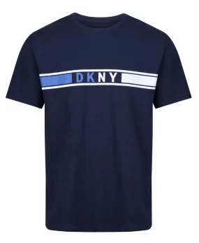 DKNY Tidess Crew Neck T-Shirt Dress Blue