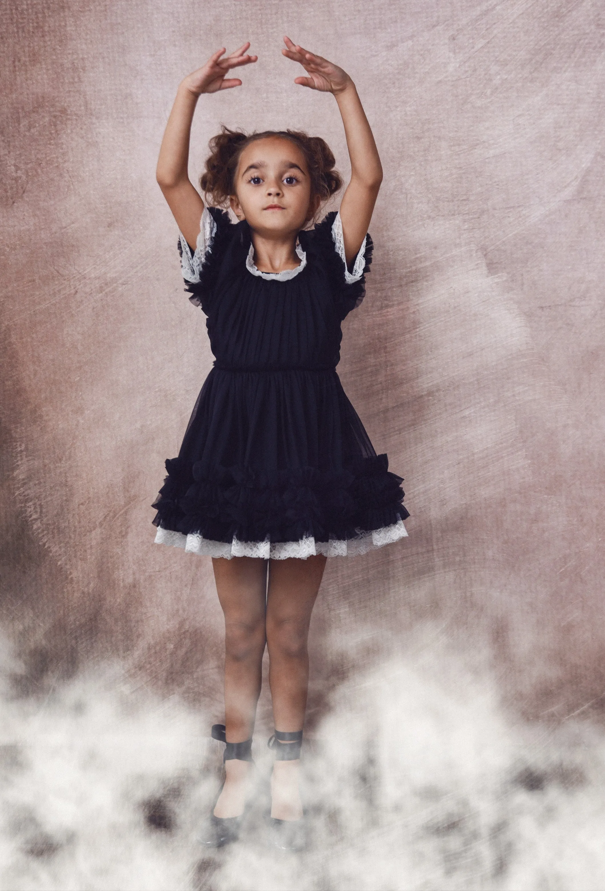 DOLLY by Le Petit Tom  PORCELAIN DOLLY DRESS black