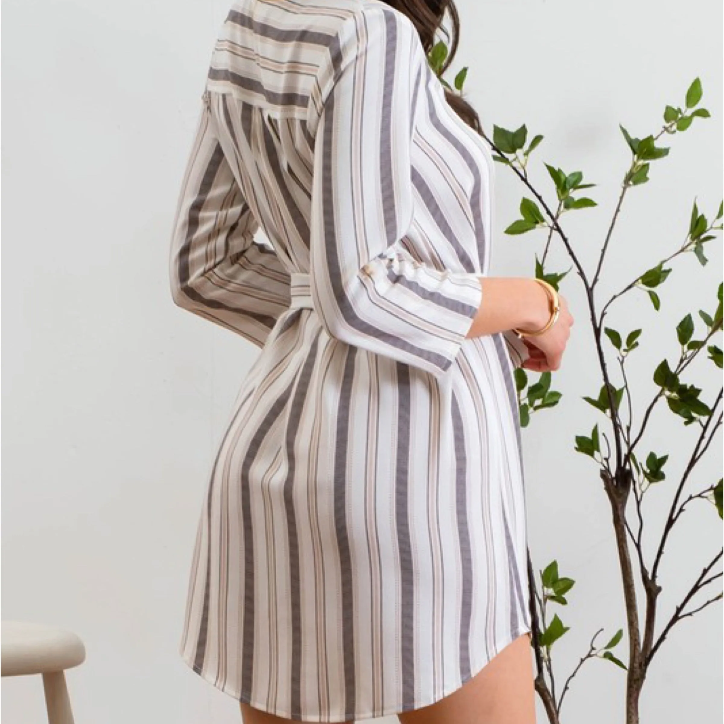 Eden 3/4 Sleeve Dress With Belt