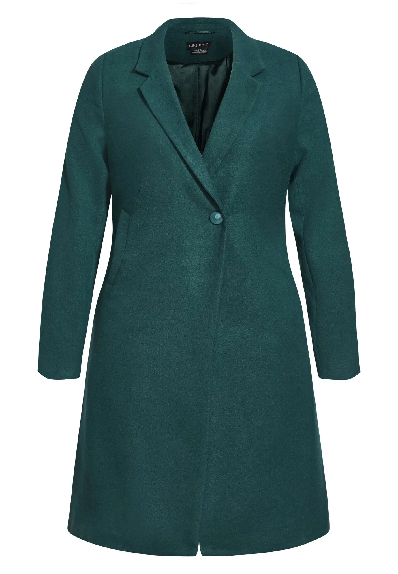 Effortless Chic Coat - emerald