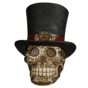 Fantasy Steampunk Skull Ornament - Top Hat SK325