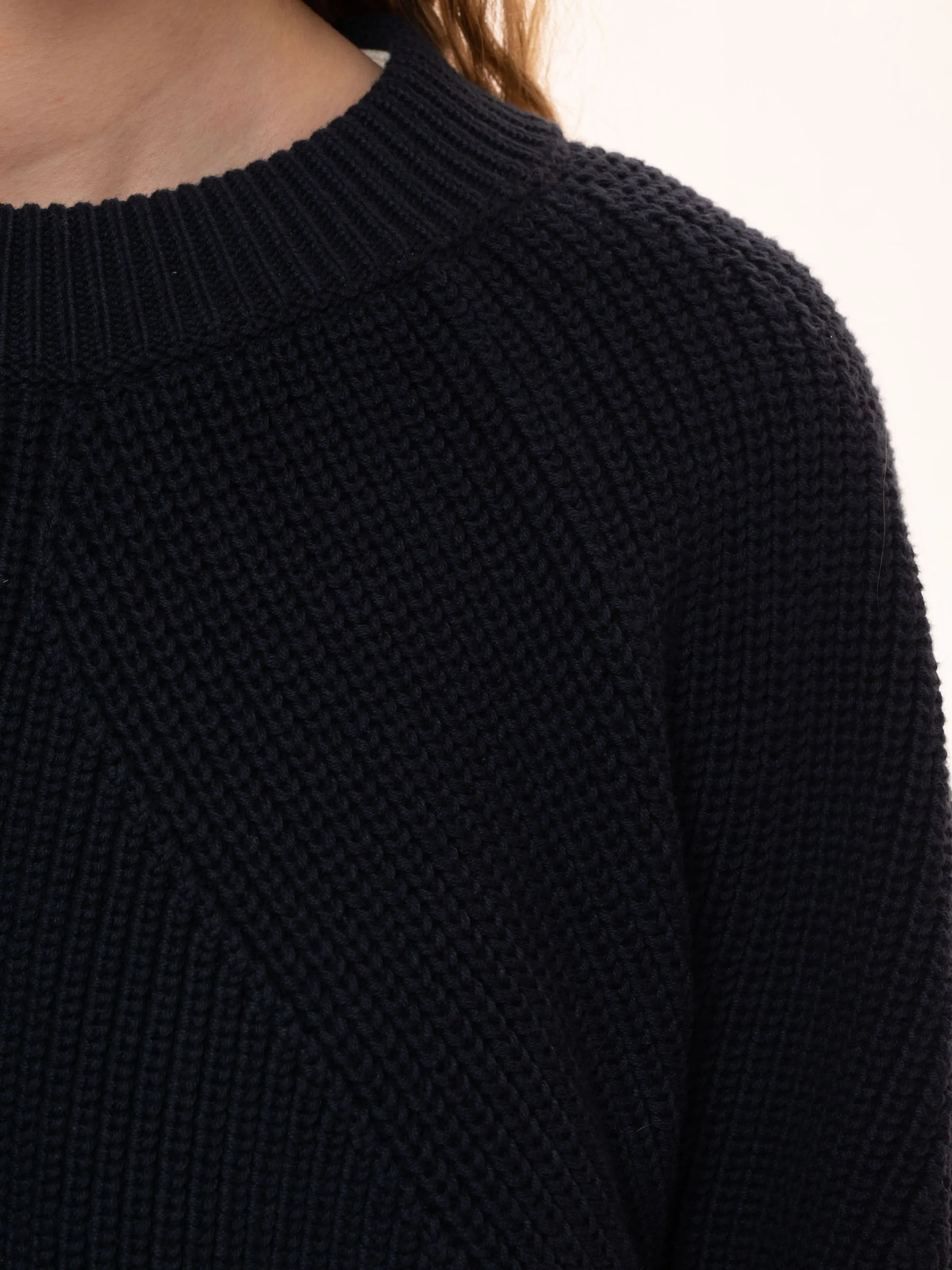 Fia Ribbed Sweater Navy