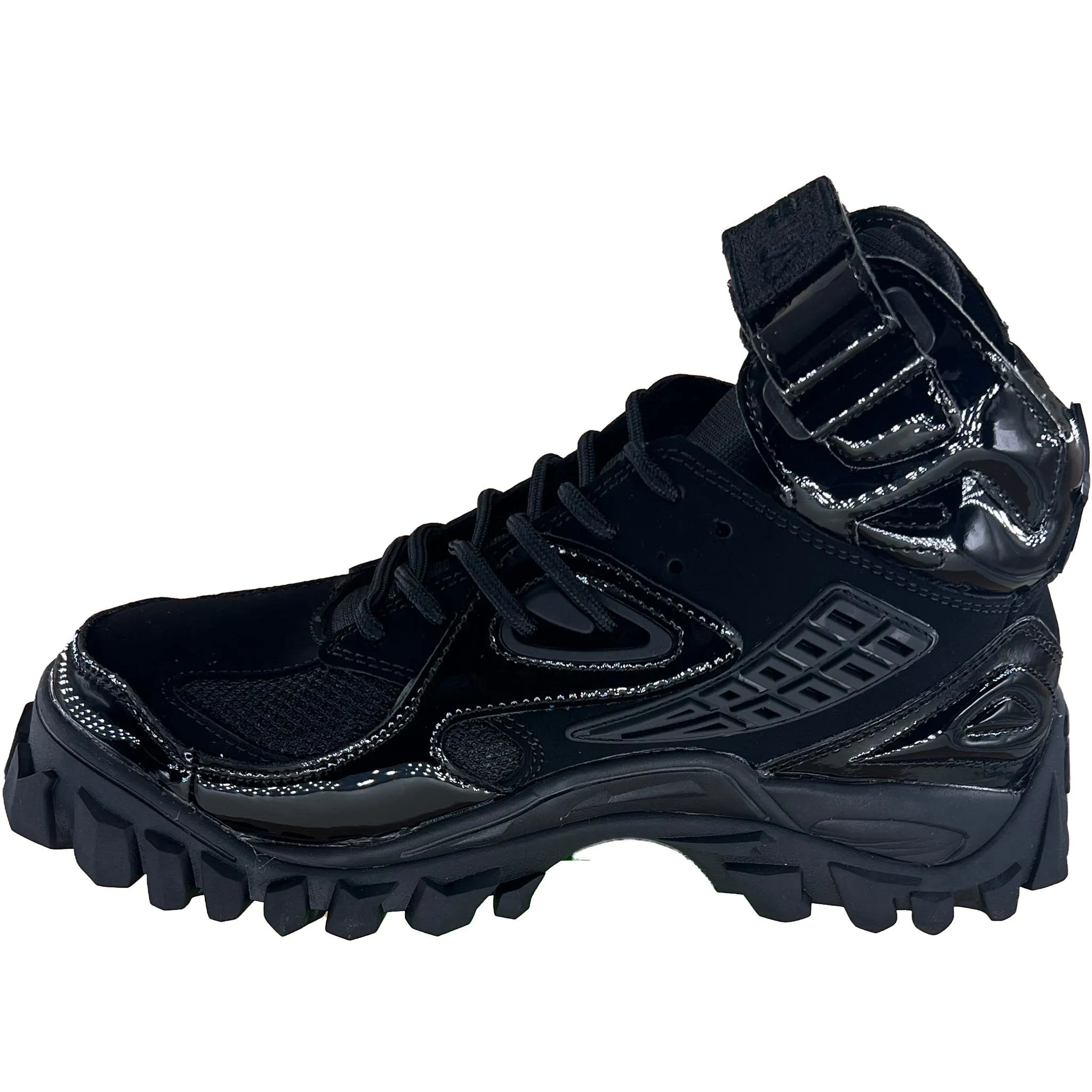 Fila Women's Casual Yak Boots Patent Leather Black 5HM01099-001