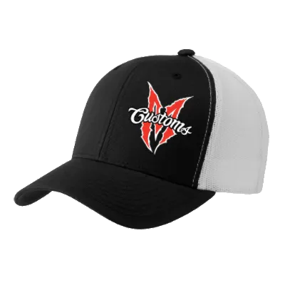 FLEXFIT SNAPBACK MARTIN BROS TRUCKER HAT (BLACK/ WHITE)