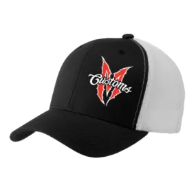 FLEXFIT SNAPBACK MARTIN BROS TRUCKER HAT (BLACK/ WHITE)