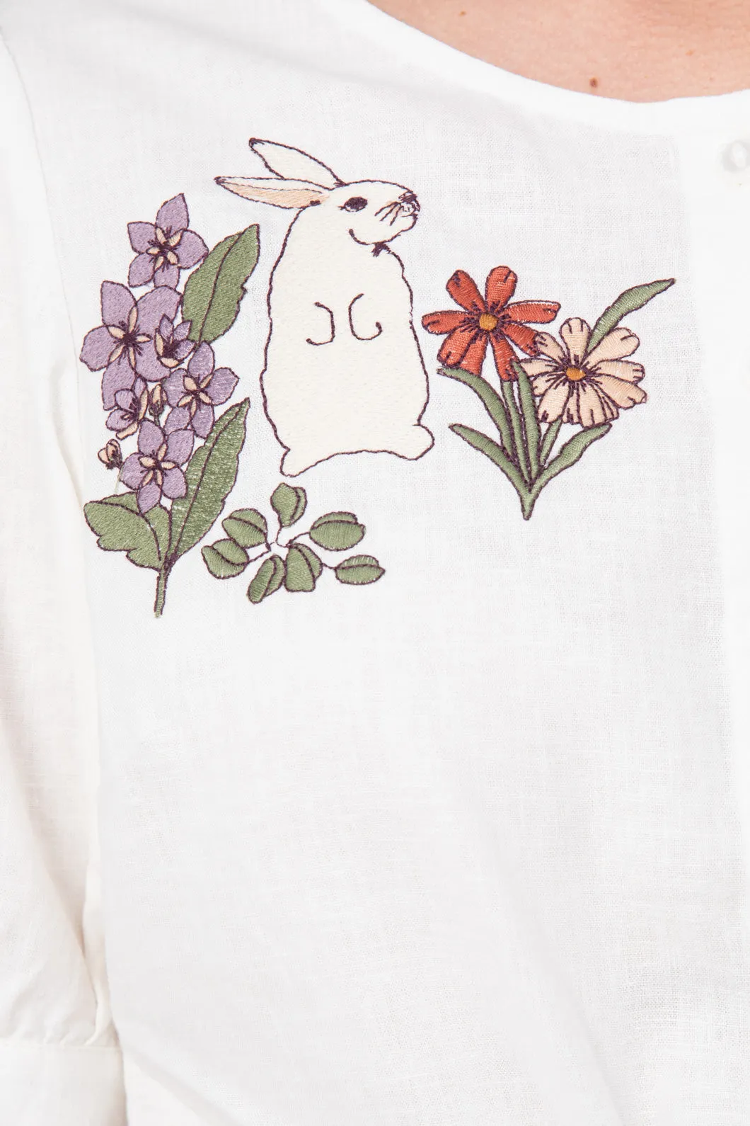 Garden Rabbit Emb Blouse