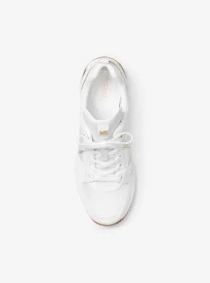 Georgie Canvas and Leather Sneaker