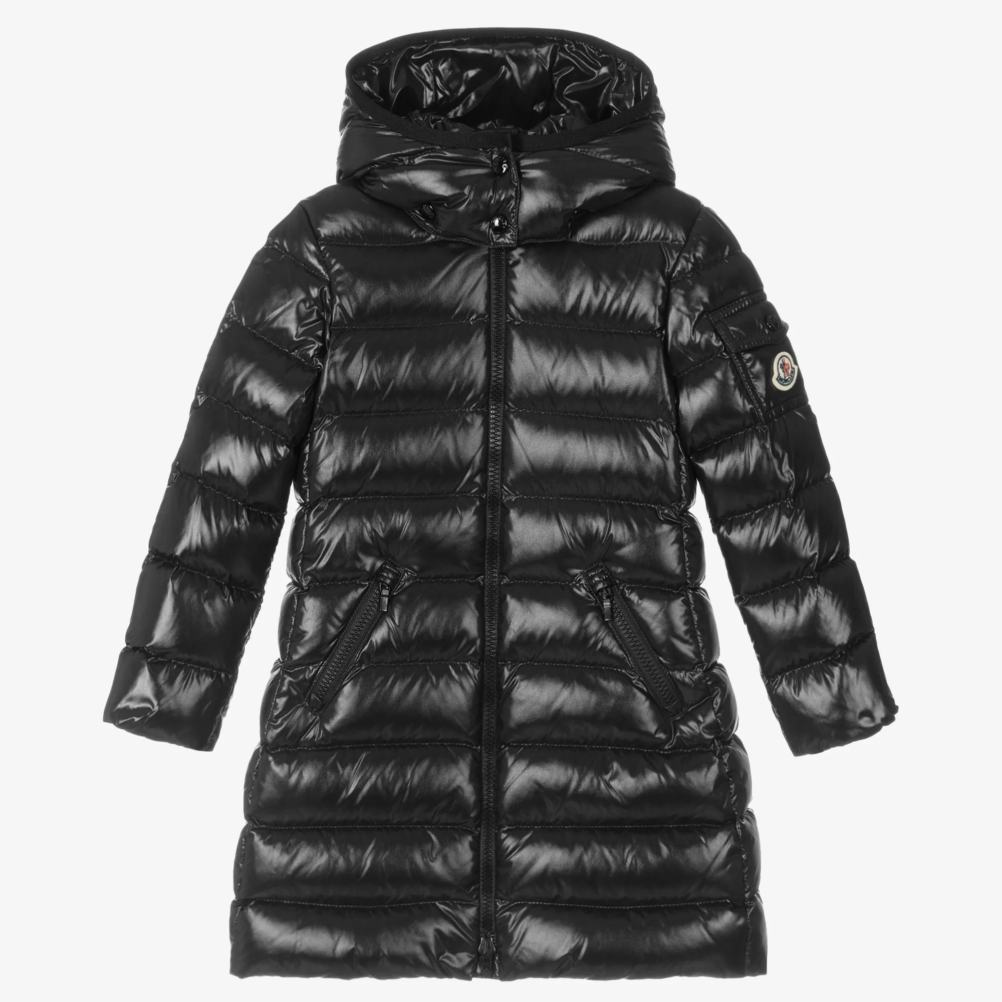 Girls Black Moka Down Puffer Coat 