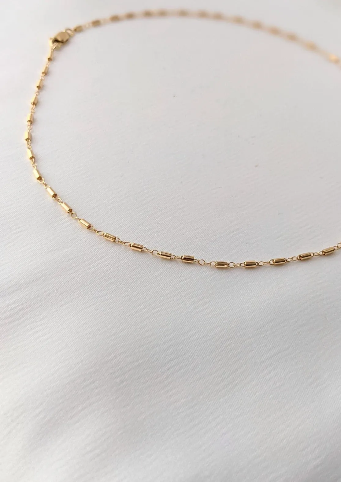 Gold Nolita Pellet Chain Necklace by Layer the Love