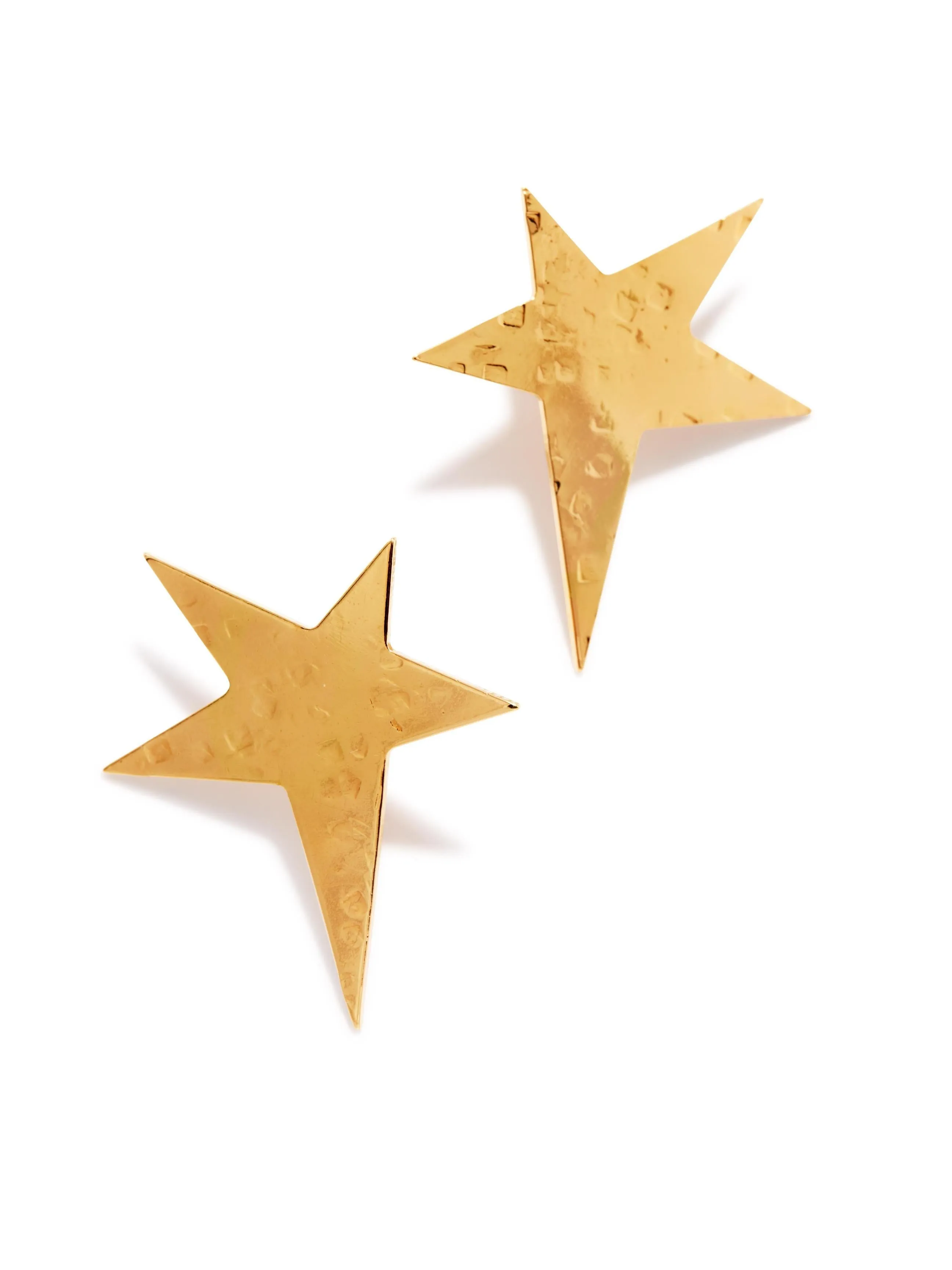 Gold Shooting Star Stud Earrings