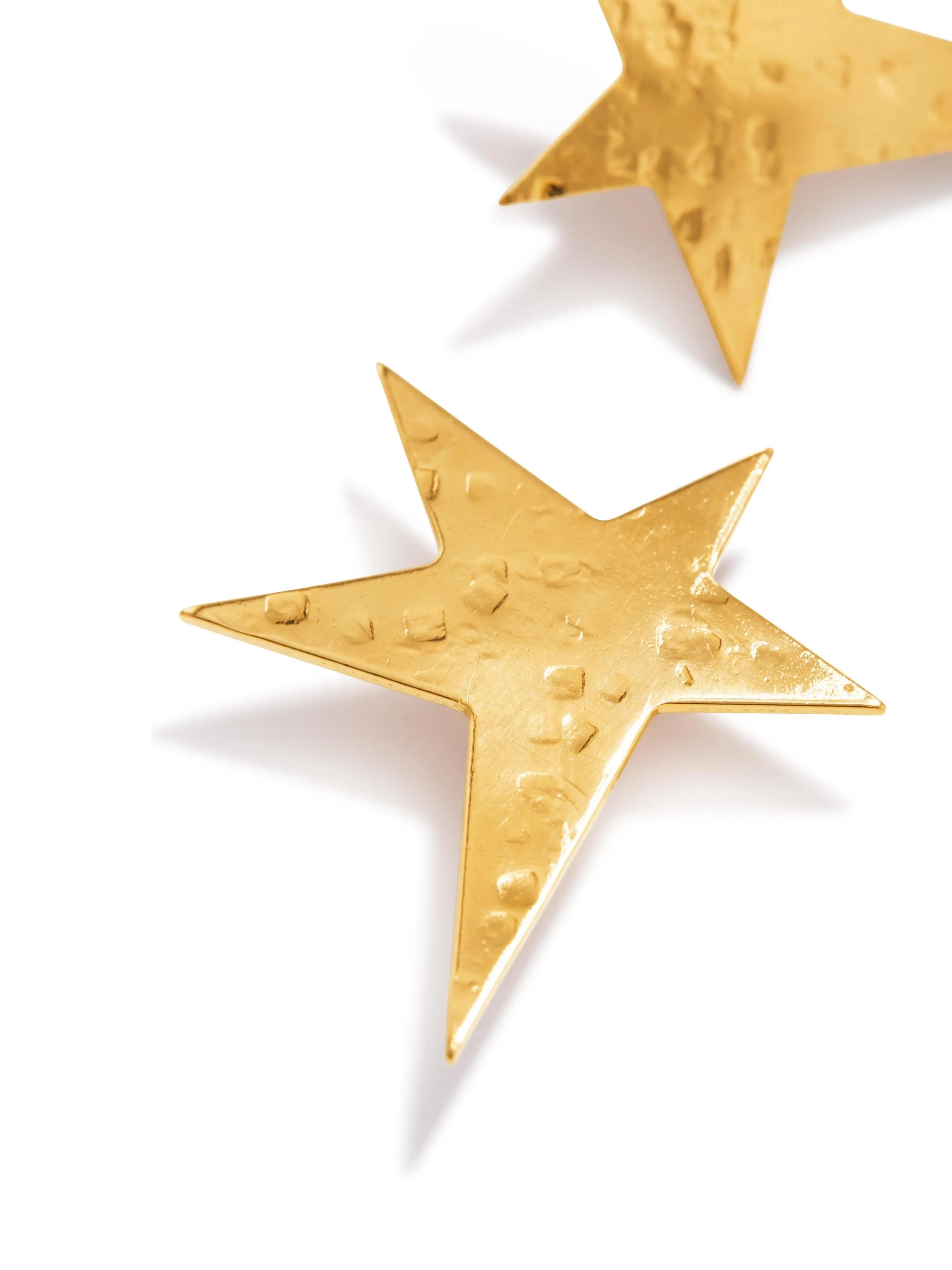 Gold Shooting Star Stud Earrings