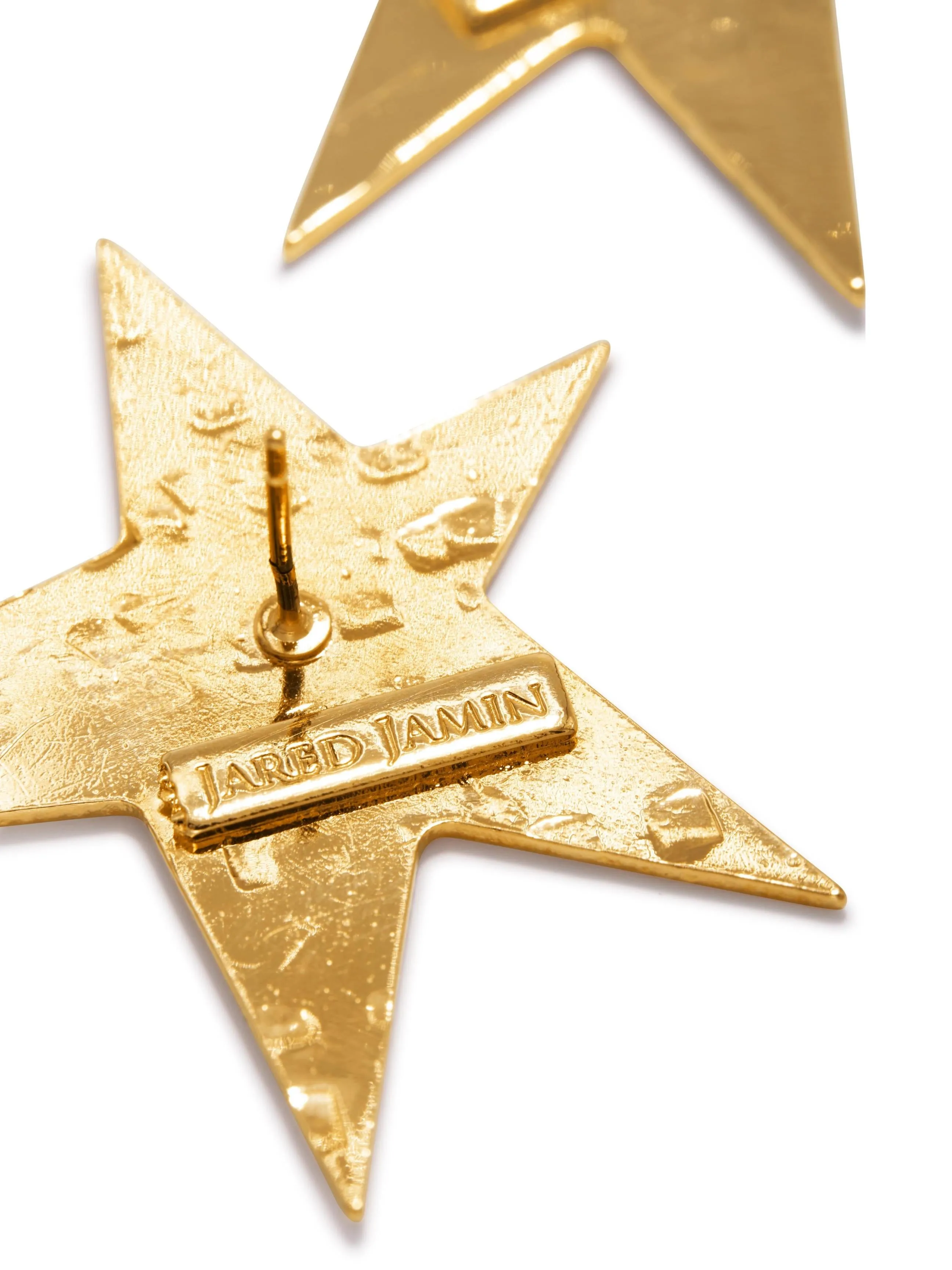 Gold Shooting Star Stud Earrings