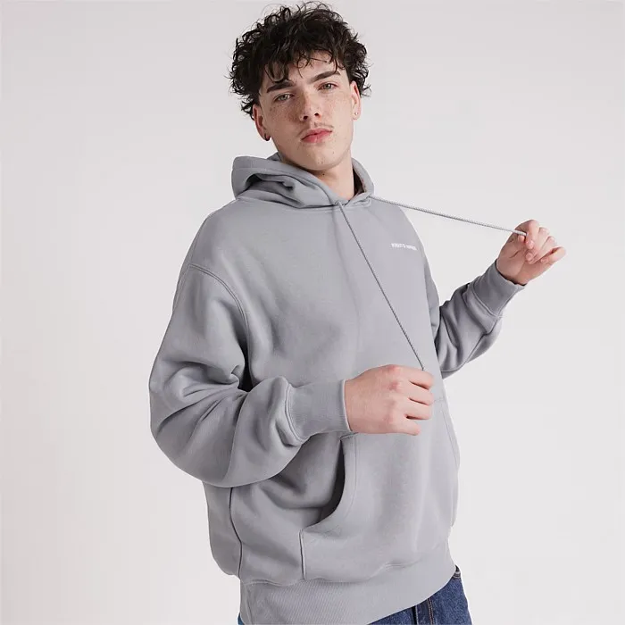 Heavyweight Pullover in Washed Grey | Hoodies & Crews | Stirling Sports