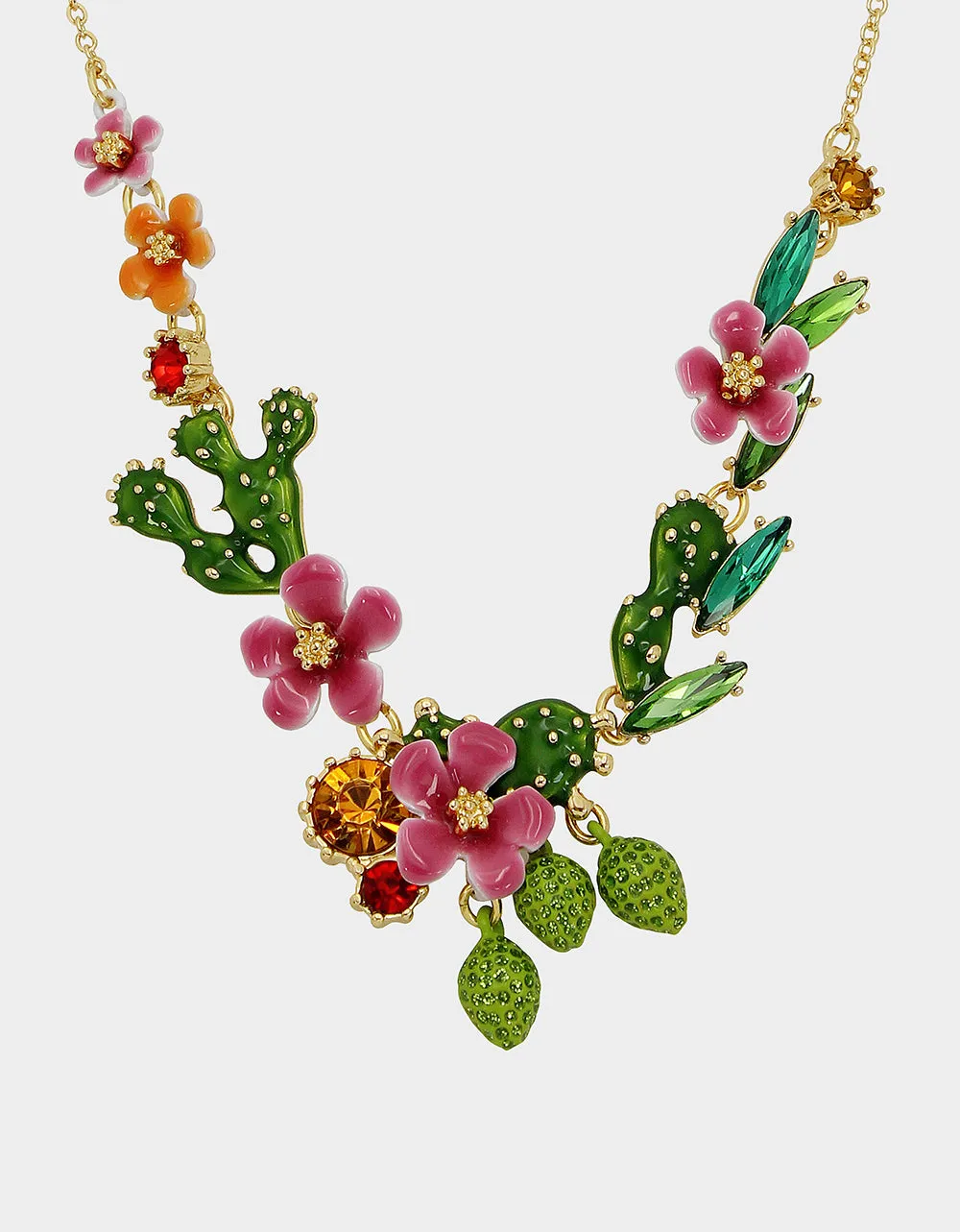 HOLA TO LOVE FLOWER FRONTAL NECKLACE MULTI