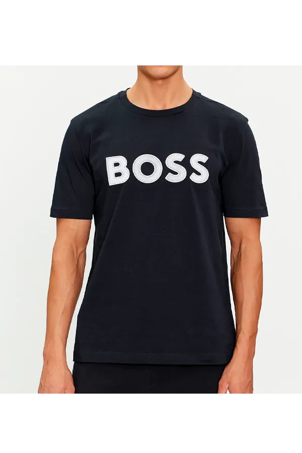 Hugo Boss Graphic Logo Tee Navy