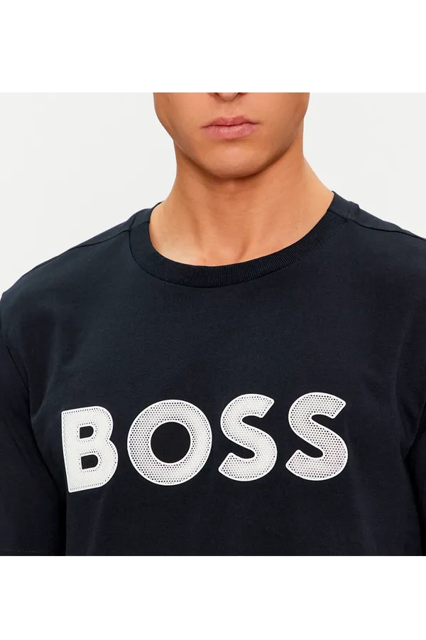 Hugo Boss Graphic Logo Tee Navy