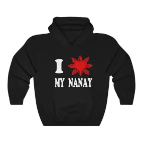 I LOVE MY NANAY Unisex Heavy Blend Hooded Sweatshirt