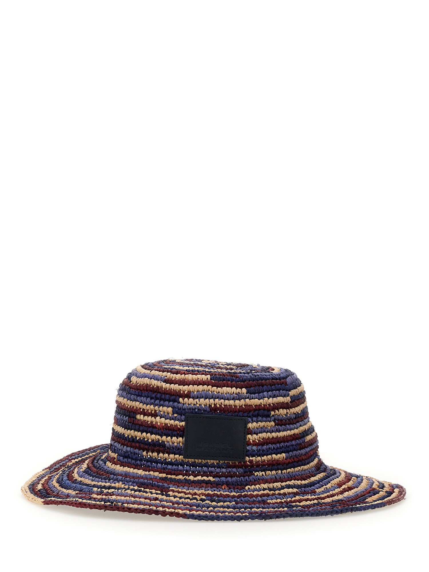 ISABEL MARANT    STRIPED RAFFIA TULUM HAT