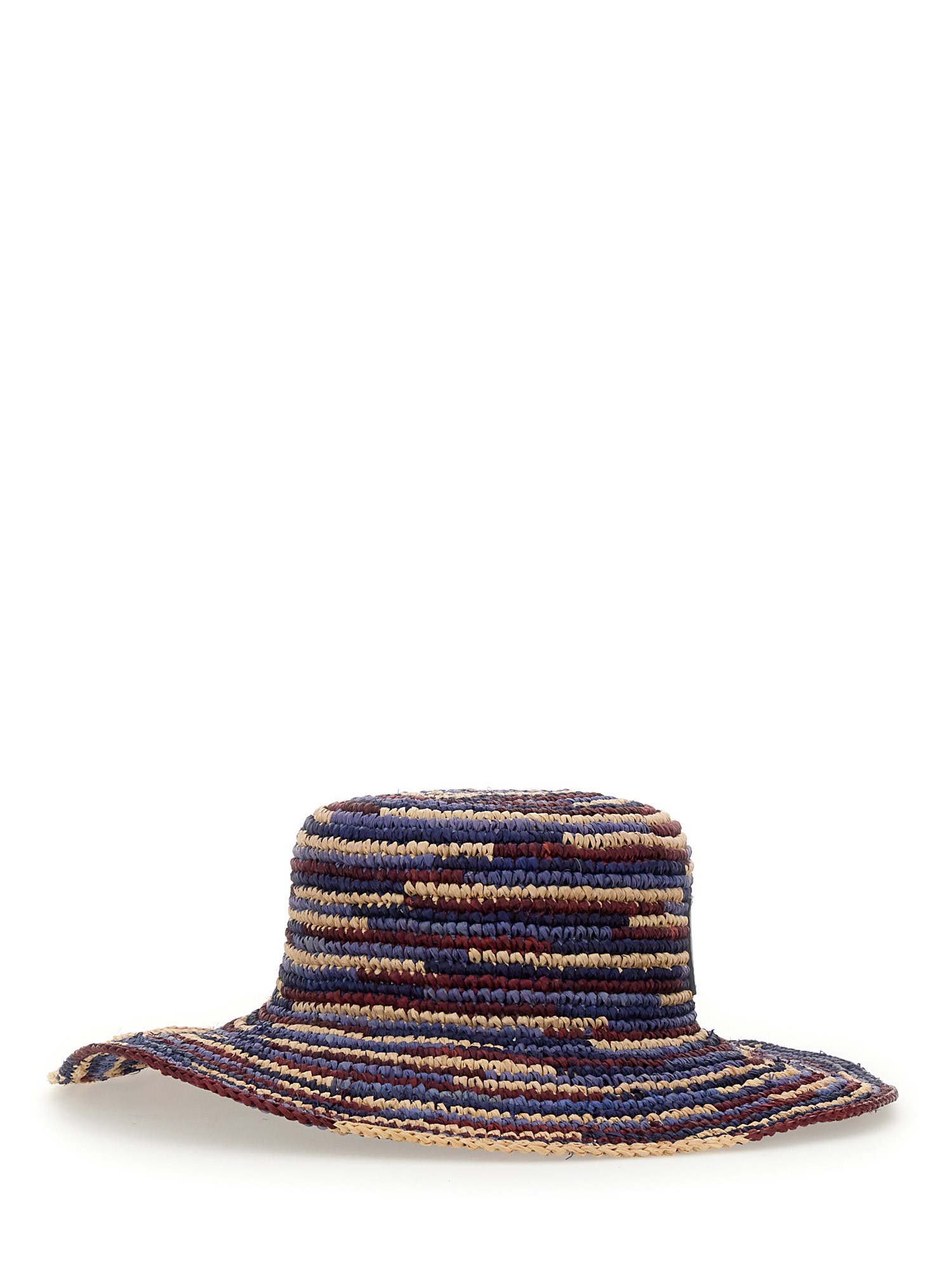 ISABEL MARANT    STRIPED RAFFIA TULUM HAT