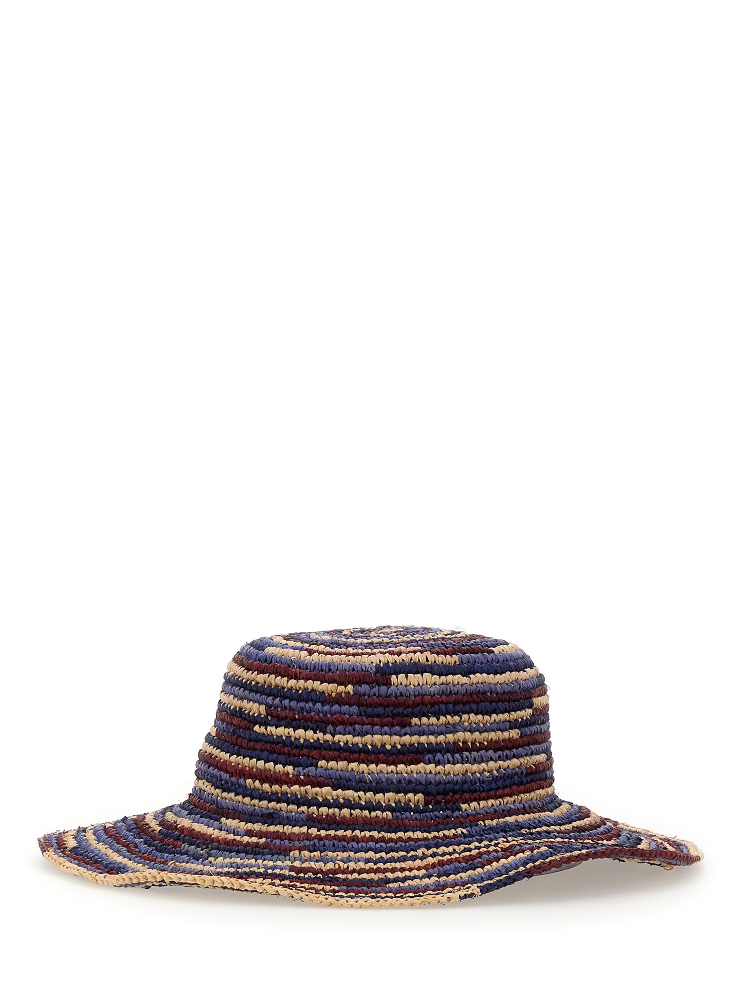 ISABEL MARANT    STRIPED RAFFIA TULUM HAT