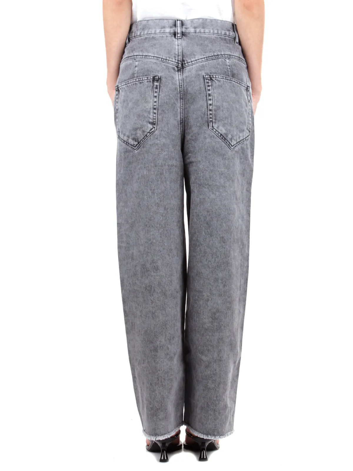 Isabel Marant toile Frayed Hem Cropped Jeans