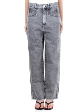 Isabel Marant toile Frayed Hem Cropped Jeans